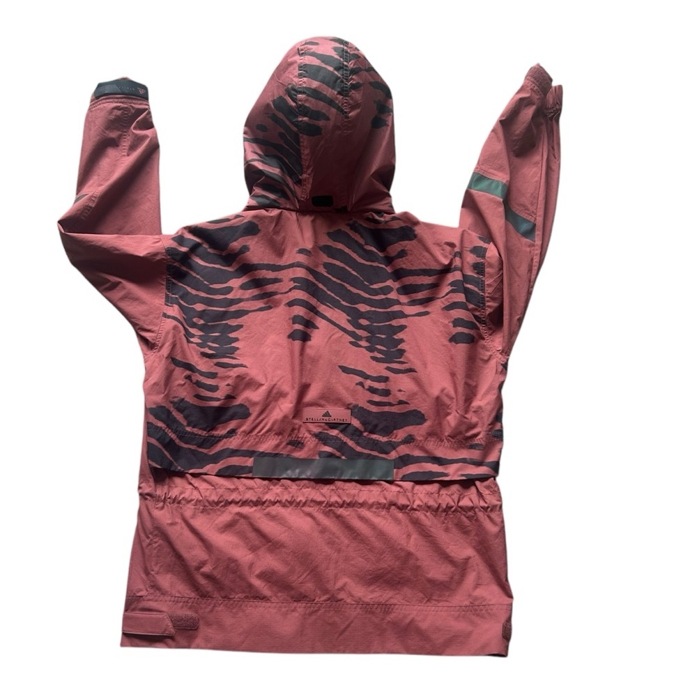 Adidas Stella McCartney Run ULT Jacket Windbreaker Clay Red size medium full zip - Picture 2 of 12